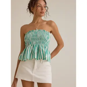 Billie Smocked Tube Tank