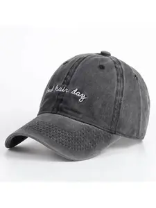 Unisex Bad Hair Day Baseball Cap, Adjustable Woven Sun Protection Hat, Casual Fitted Outdoor Travel Beach Vacation Headwear, Sports Outdoor Hats