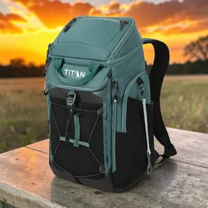 Titan 26 Can Backpack Cooler, Removable bottle opener and High performance ice walls