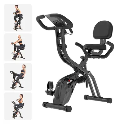 Cardio Slim Cycle Workout Routine TECHMOO Folding Exercise Bike
