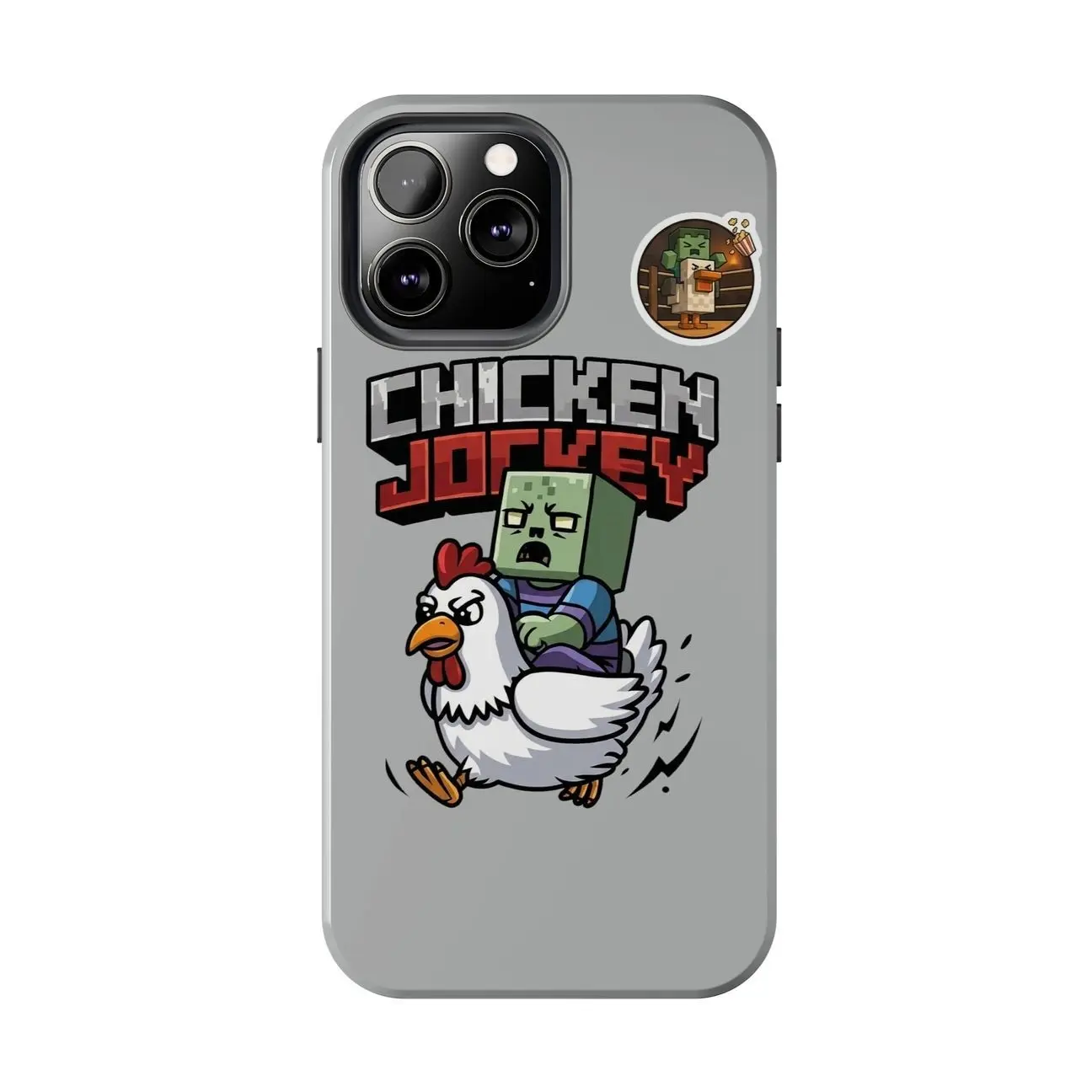 Chicken Jockey Phone Case, Minecraft Case for iPhone & Samsung & GG Pixel Accessories, Durable Protection. V