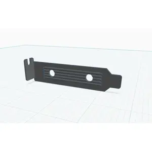 Low Profile PCI Bracket for GIGABYTE WBAX200 WiFi Card with Aerial Holes