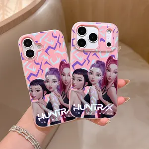 Kpop Demons Hunters Protective Phone Case Casing Suitable for iPhone 17 16e 16 15 14 13 12 11 Pro Max Air XR XS X 7 8 Plus Soft TPU Matte Double-layer Back Cover
