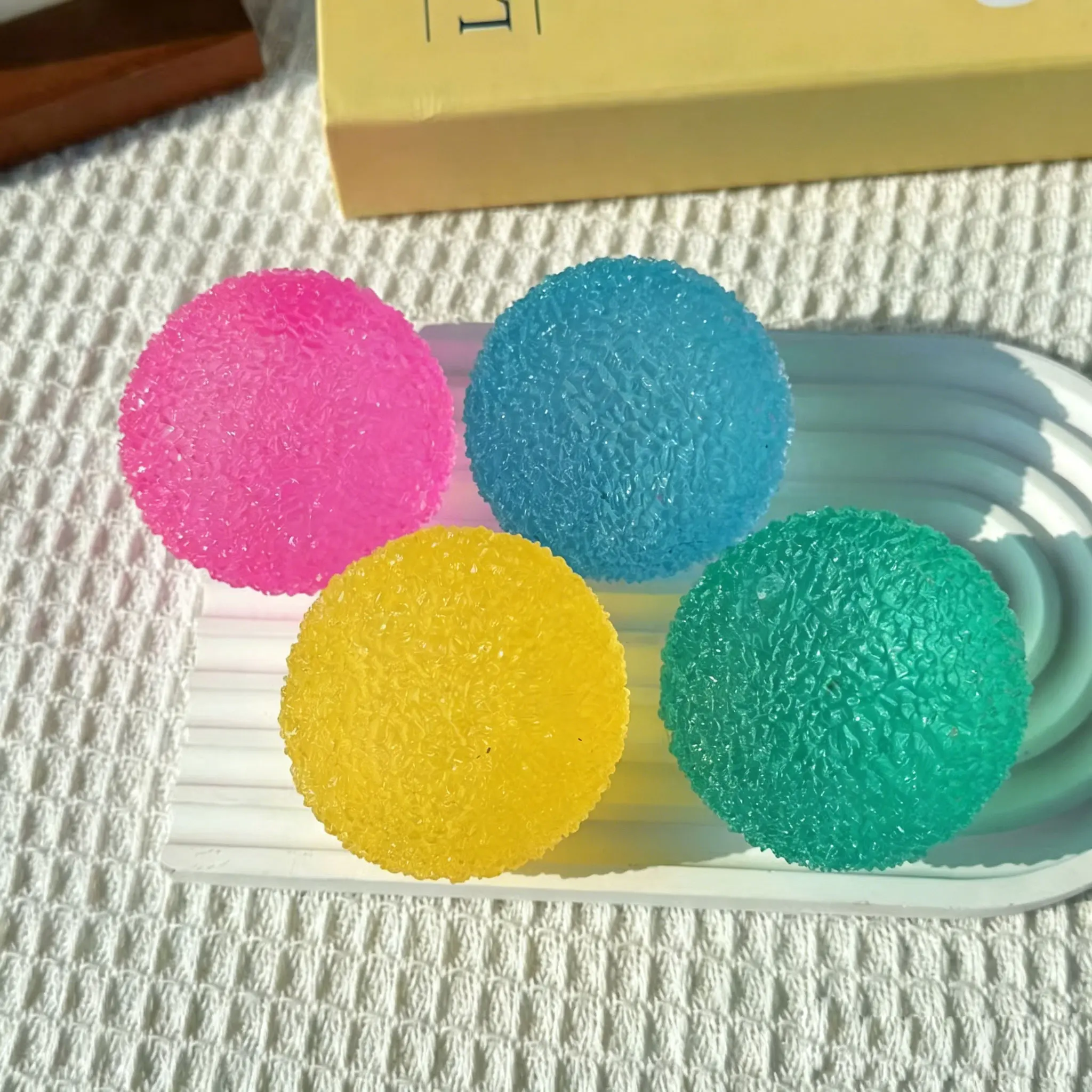 New for 2026 Textured Maltose Stress Ball, Slow-Rising Soft Sensory Fidget Toy to Relieve Anxiety