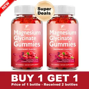 Fulimiks Magnesium Glycinate Gummies, High Absorption Sugar Free Magnesium Potassium Supplement for Relaxation, Stress Relief, and Sleep Support for Adults & Kids