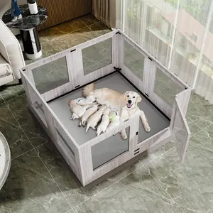 Tempered Glass Dog Puppies Playpen for pet