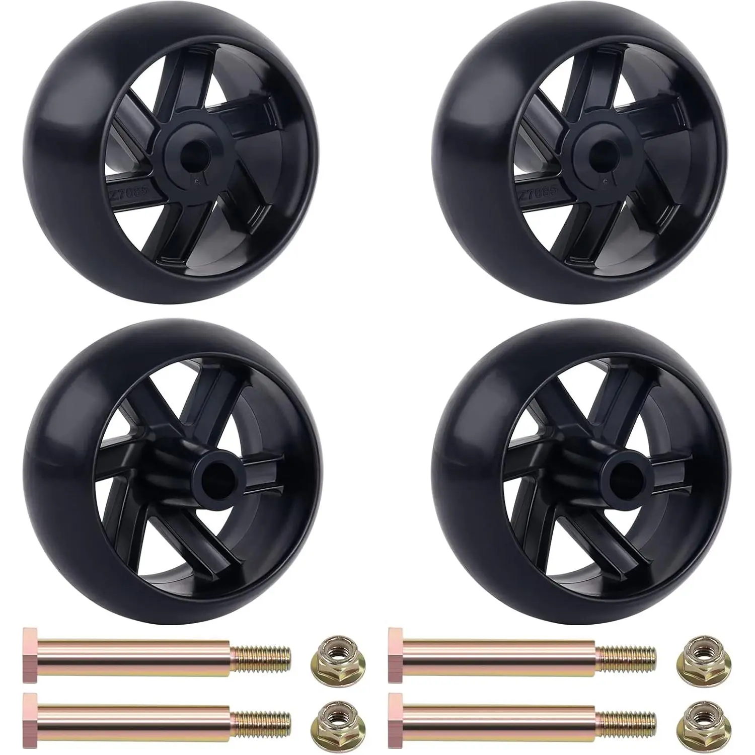 Deck Gauge Wheels Kit Fit for Most 42" 46'' 48'' 50" 52'' and 54" Decks Replace for Husqvarna 532174873 589527301 for Cub Cadet 753-04856A for MTD 133957 174873 734-03058, etc