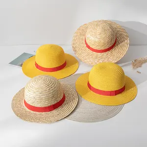 One Piece Straw Hat COSPLAY Anime Costume Straw Parent-Child Hat Performance Hat Gift for Friends party