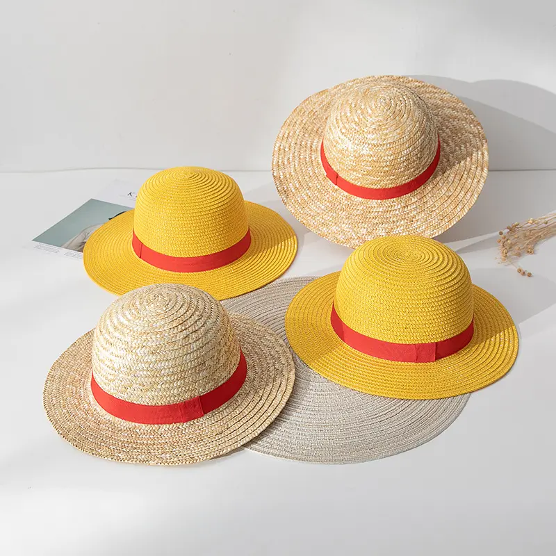 One Piece Straw Hat COSPLAY Anime Costume Straw Parent-Child Hat Performance Hat Gift for Friends party One Piece Straw Hat COSPLAY Anime Costume Straw Parent-Child Hat Performance Hat Gift for Friends party