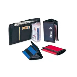 T-A Premium  5 x 3.25 in. Tri-Fold Nylon Wallet - Assorted Color