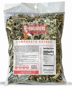 KURANDERO Compuesto Estrés Herbal Blend – 5 oz (142g) – 100% Natural Stress Relief Formula – Traditional Mexican Herbal Remedy – Caffeine-Free, Vegan, Farm-Grown
