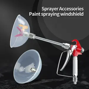 Airless Paint Spray Gun Joint Windproof and Splash Proof 10 Inch Extension Pole Airless Paint Sprayer Nozzle Guard 517 Tip hv lps long hose textures  prayer High Speed Cordless spray adora Refill Kit with Liners Ultra-Light Electric Handheld Disposable Fi