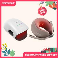 White Hand Massager+Mocha Coffee Neck Massager