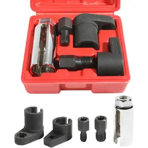 Automotive Oxygen Sensor Socket Removal Tool Wrench and Thread Chaser Set 5Pcs