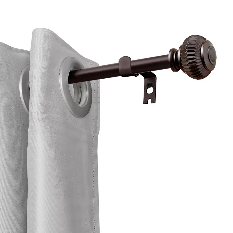 Utopia Alley  Wall Mounted 3/4 Inch Curtain Rod - Curtain Rods For Windows 86 to 120 Inch, Adjustable Drapery Rods, Oil Rubbed Bronze Curtain Rods, Bedroom & Living Room Decorative Curtain Rods, Tapestry Poles (Oil Rubbed Bronze, 86"-120")