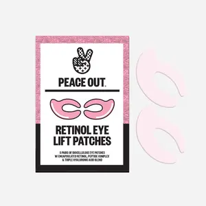 Peace Out Retinol Eye Lift Patches - 360° Targeted Treatment to Counter Droopy Eyelids, Firming & Revitalizing Full Eye Area with Hyaluronic Acid