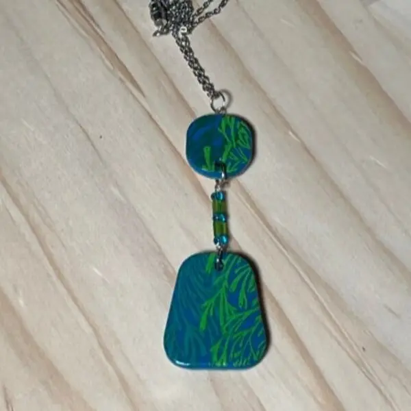Womens Under The Sea Polymer Clay Pendant Necklace - Under The Sea Polymer Clay Pendant Necklace - Under The Sea Clay Pendant Necklace Gift