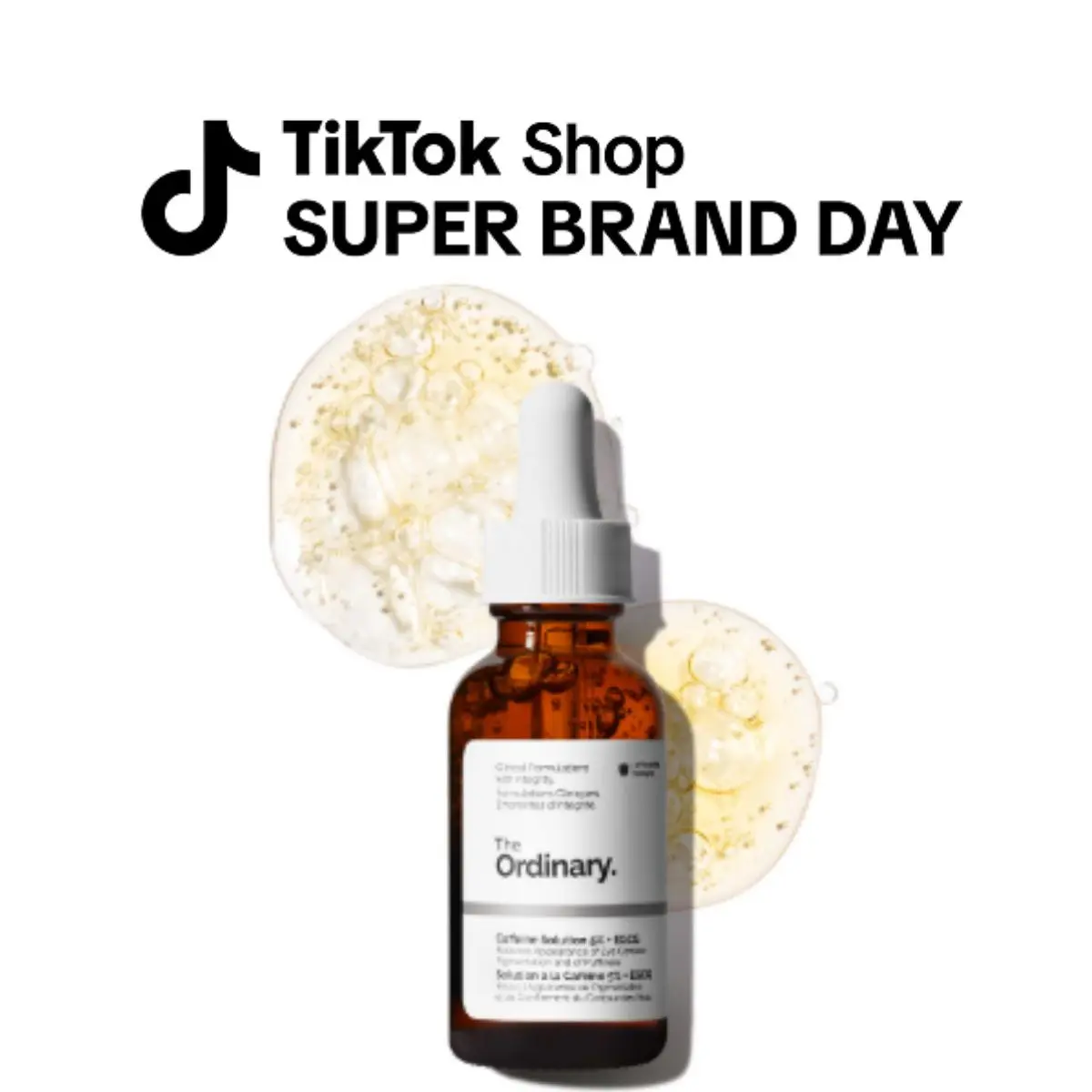 The Ordinary Caffeine Solution 5% + EGCG, Depuffing Eye Serum for Dark Circles and Tired Eyes, 1 Fl Oz