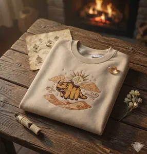 Embroidered Appa Sweatshirt, Flying Bison Shirt, Movie Embroidered Hoodie, Anime Aesthetic Gift for Fans