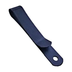 Metal Belt Clip (495), Black Powder Coated, Tempered Clip