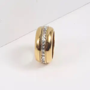 Chunky Alianza ring stainless steel PVD 14 k