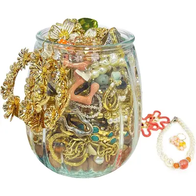 Floral Vintage Jewelry Mystery Jar TikTok Shop