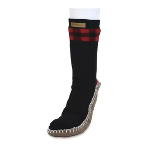 Gaahuu Mens Cuffed Pattern Slipper Socks