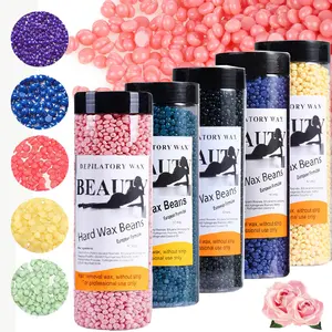 400g Hard Wax Beads For Waxing,Nature Wax Beans For Hair Removal Brazilian Bikini Face Sensitive Skin -For Home Waxing Waxness Refill Bulk