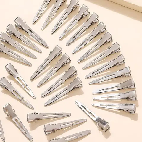 Metal Hair Clips, 50pcs Durable Metal Hair Clips for Dreadlocks, Hair Extensions, Perfect for Hair Rollers and Hair Clips Use, Hair Clip Set