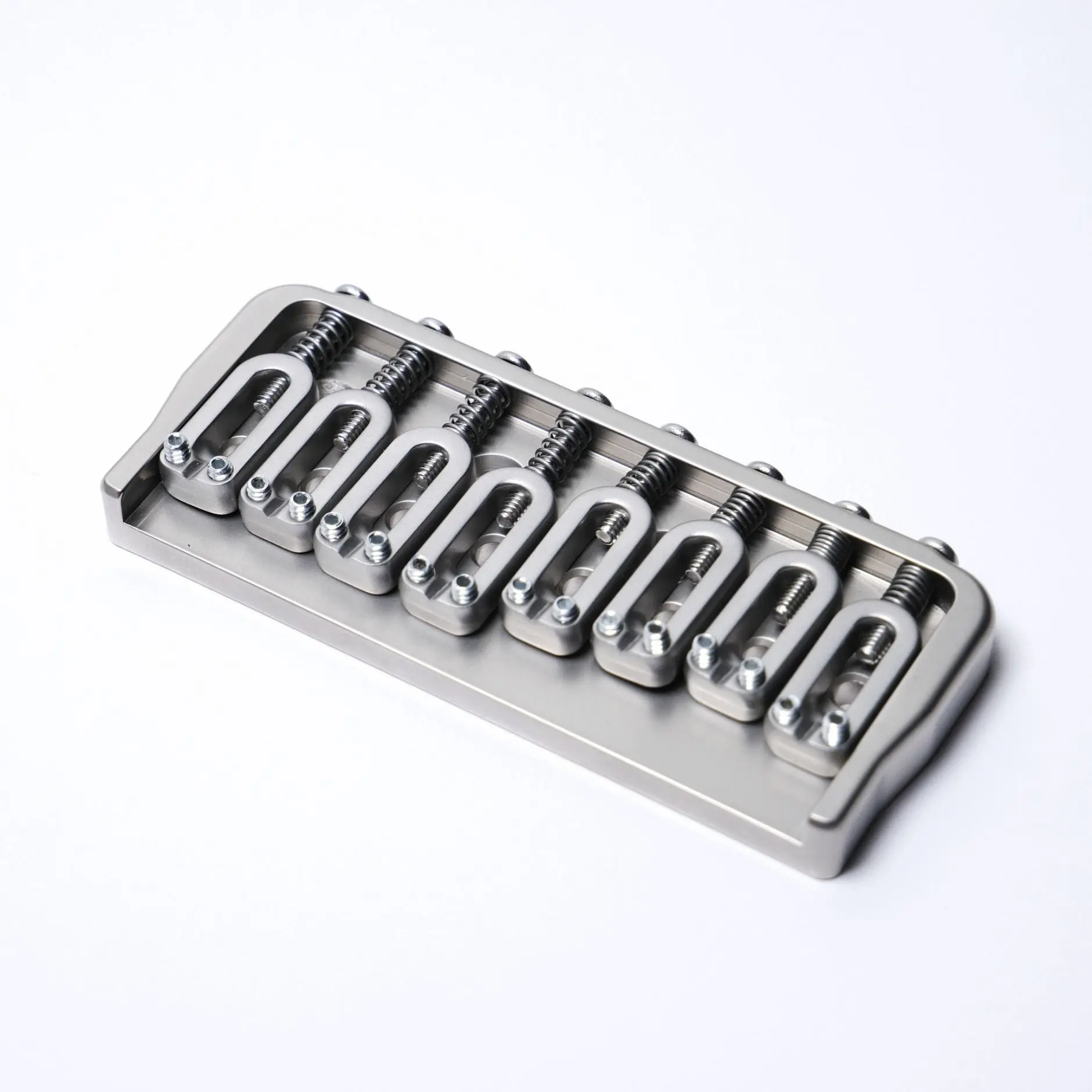 Hipshot 8-String Fixed Guitar Bridge - .175" Floor Height, - Satin
