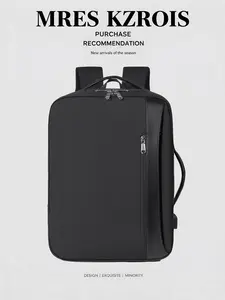 Personal Item Backpack for Men Women, Travel Backpack Carry on Luggage Flight Approved with Water Bottle Pocket & Shoe Pouch, Large Weekender Work Bag for Hiking Gift, Gray Powder