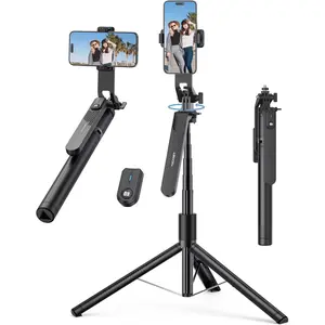 71" Phone Tripod & Selfie Stick, Portable Extendable Cell Phone Tripod Stand with  Remote and Phone Holder, with  Remote Control for //Android/Camera
