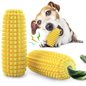 PROKEI Dog Chew Toys Corn Stick Toy for Small MediumLarge Breed 5.8" squeak corn stick