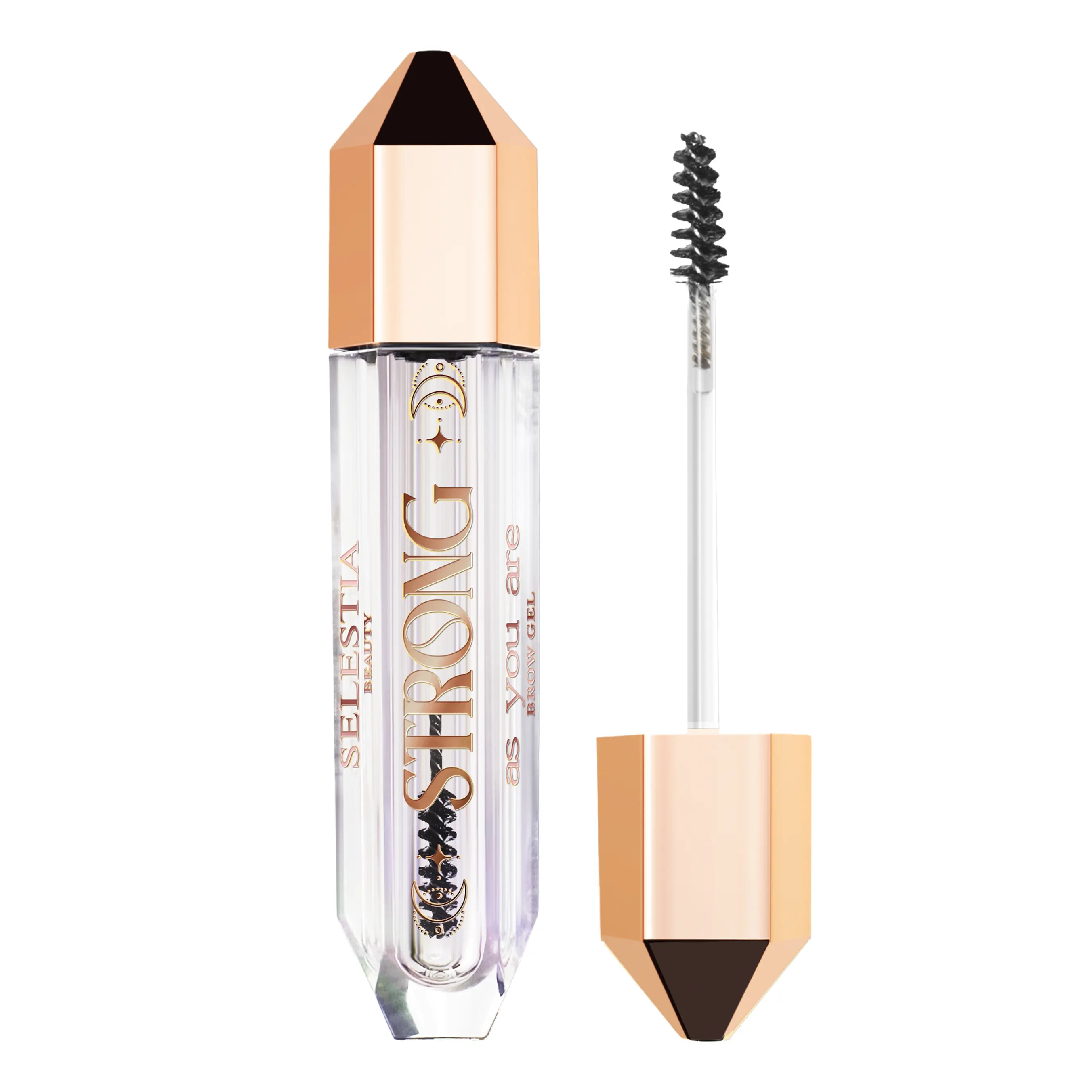 SELESTIA BEAUTY Clear Eyebrow Gel Strong As You Are – Lightweight Brow Styling Gel for a Groomed & Natural Finish, Clump & Flake Free – Taming & Defining Brow Lamination Gel, 0.095 fl.oz.
