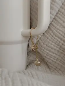 "The Sea" Sea Shell and Starfish Stanley Charm for Water Bottle Accessories - Cup, Drinkware