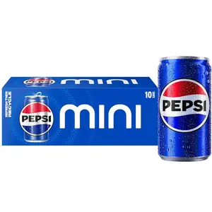 Pepsi Soda Beverage, 7.5 oz Mini Cans, 10-Pack (Packaging May Vary)
