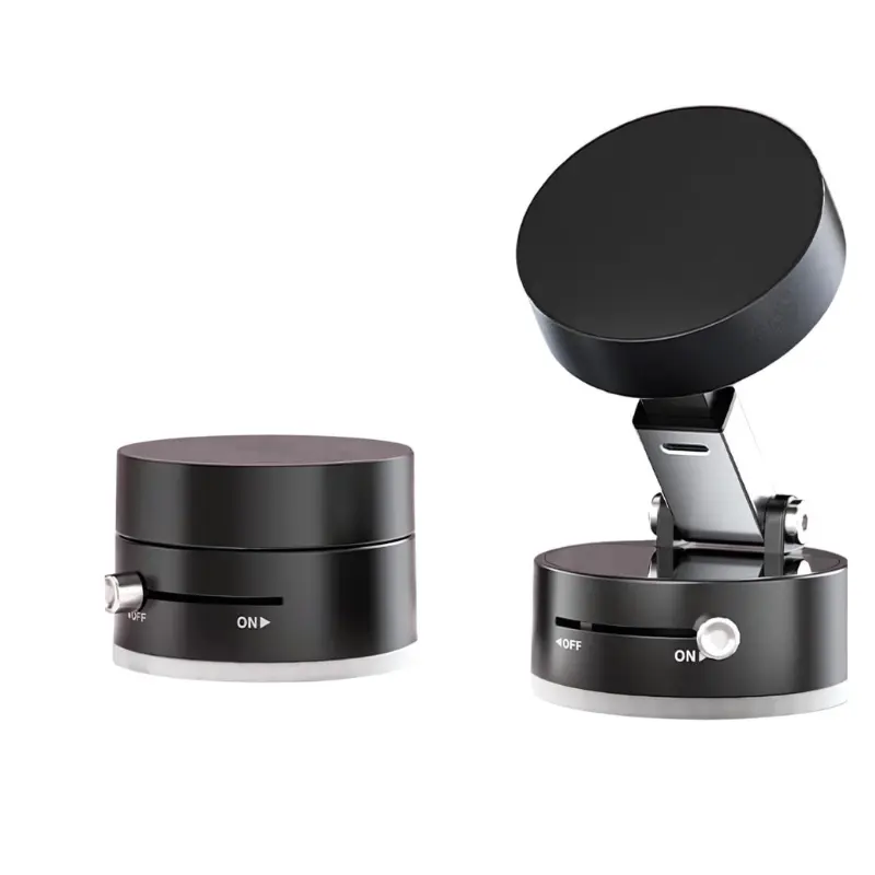 Vacuum  Magnetic Phone Holder, Foldable and Portable Phone Stand, Universal Car Mount,  Multipurpose Phone Holder for Car Home, Office, Multifunctional Car Accessories, Suction Pad for Smooth surfaces, for vlog, video creator, Photographer