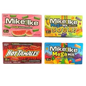 Mike and Ike Assorted Flavors Chewy Candy - 4.25 oz Pack -  Bonbon Candies bonbon sour