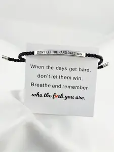 Motivational Bracelet with Inspiring Quote - "Remember Who You Are" Engraved Wristband, Uplifting Daily Strength, Elegant Design Couples, Friends & Loved Ones, Adjustable Trendy Stack Bangle husband gift boho for jewelry jewellery designer