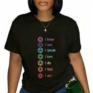 "Chakra Alignment" Spiritual Yoga Graphic Tee |   Meditation Zen Aesthetic Statement T-Shirt |   Unisex Streetwear Casual Daily Wear Top