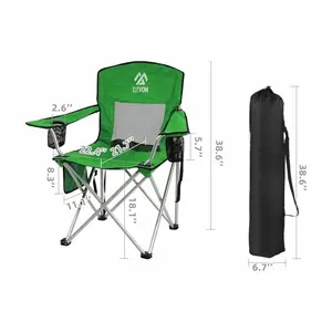 BalanceFrom Canopy Chair Folding Camping Recliner Support with Carrying Bag