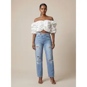 Off the Shoulder puff sleeve top