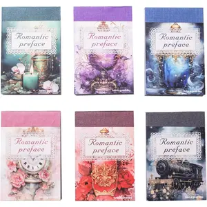 6Pcs Vintage Washi Sticker Book Set, Scrapbook Supplies for Junk Journals, DIY Crafts, and Aesthetic Decorations, with Storage Organizer - Home Improvement.