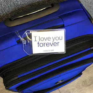 I love you - forever + I am with you always™ luggage tag