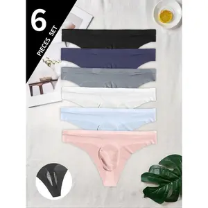 Men's Seamless 3D Fashion Triangle Briefs, Quick-Dry Breathable Comfort, Medium Stretch Nylon, Pure Color Design, Sizes S-Xxxl, Soft Stretch Briefs