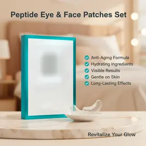 32 Face + 4 Pairs (8) Eye Patches Peptide Skinjection Peptide Infused Face + Eye Tape, Improve Look of Fine Lines and Wrinkles