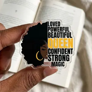 Melanin Queen Phone grip, Woman Art Phone Grip, Loved, Powerful, beautiful, Cofidient, Strong, Magic, Phone Accessories, Gift For Her