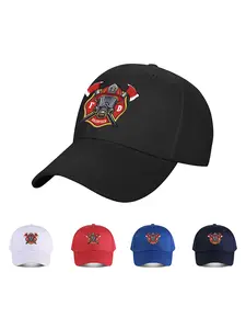 Firefighter Volunteer Emblem Baseball Cap, Quality Caps, for Outdoor Sports and Casual Wear Gift for Firefighters First Responders and Safety Enthusiasts on Christmas Fathers Day Adjustable Hat for Men and Women Durable Cotton