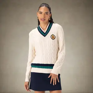 Women's Cable Knit Cricket Sweater