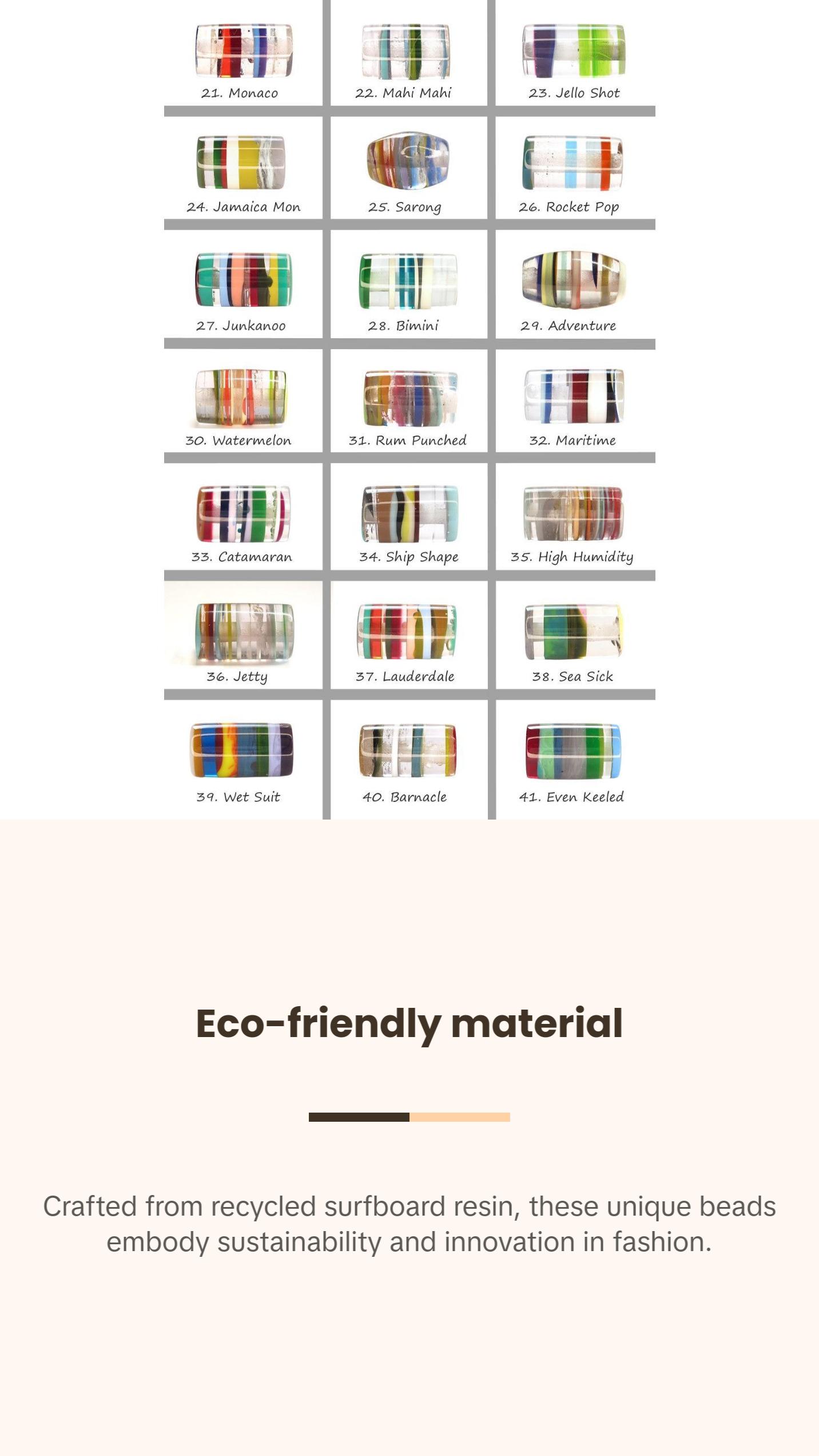 Recycled Surfboard Resin Surfite Bracelet Recycled Surfboard Resin Surfite Bracelet